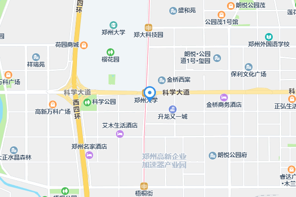 郑州天马行空智能科技有限公司地图位置标注